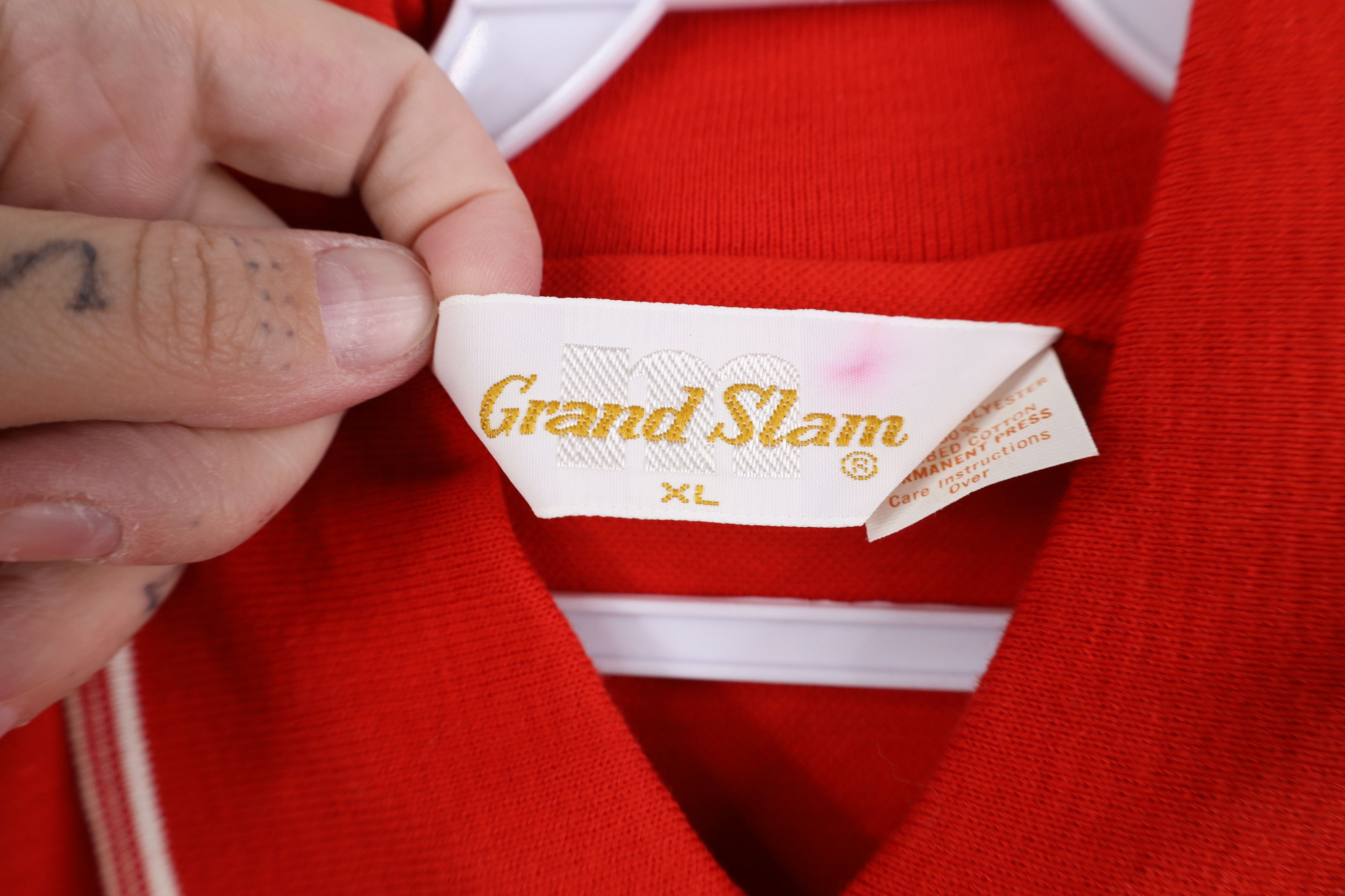 Vintage Vintage 70s 80s Knit Collared Tennis Golf Polo Shirt USA Size US XL / EU 56 / 4 - 8 Thumbnail