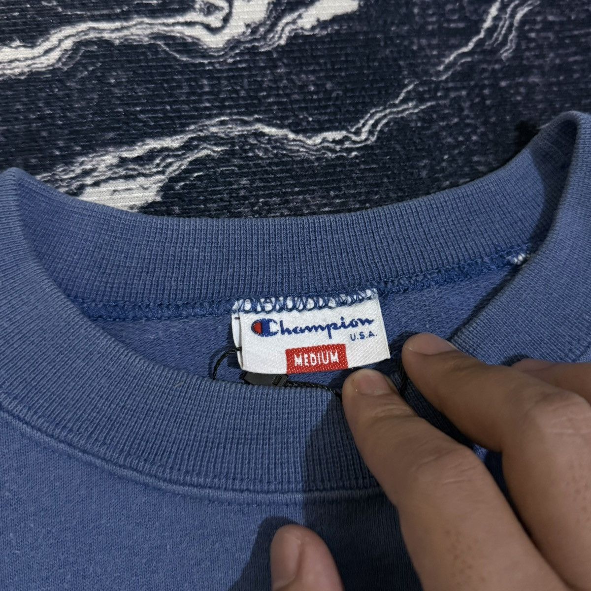 Vintage Vintage champion usa taped sweatshirt Size US M / EU 48-50 / 2 - 8 Thumbnail