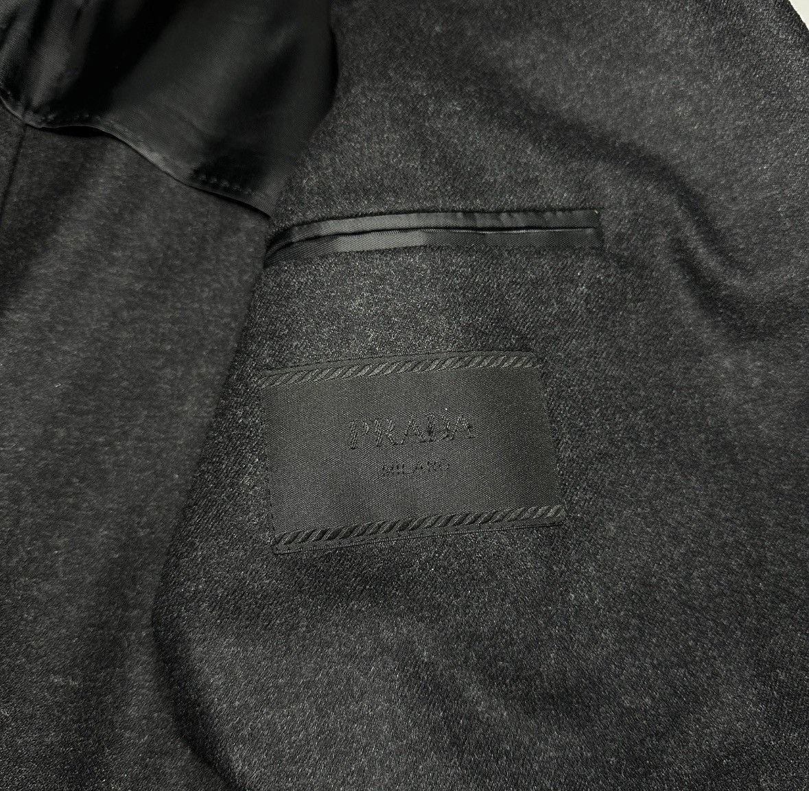 Prada Prada Men’s Blazer Wool Blend 2 Button Patch Pocket UG0702 Size 54R - 6 Thumbnail