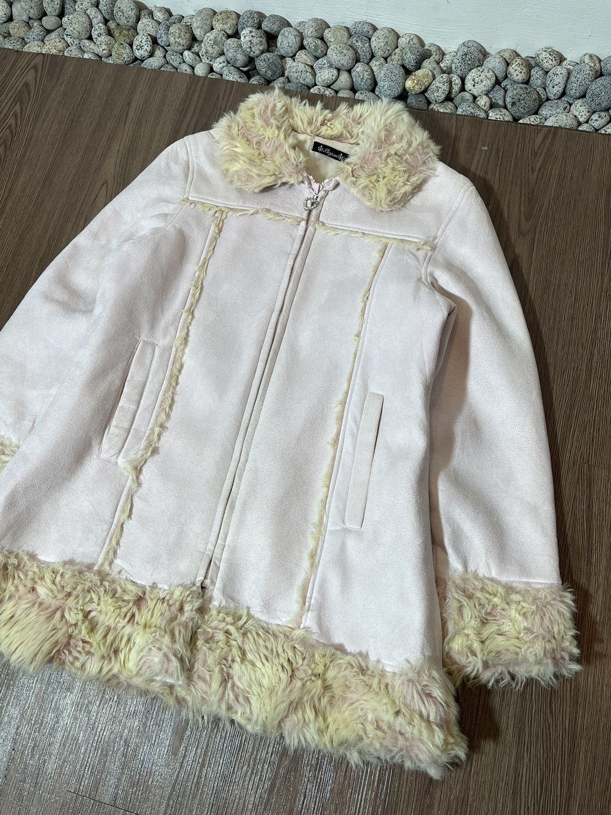 Hysteric Glamour × If Six Was Nine × Japanese Brand Begum Japan Candy Fur Collar Suede Jacket Size US L / EU 52-54 / 3 - 4 Thumbnail