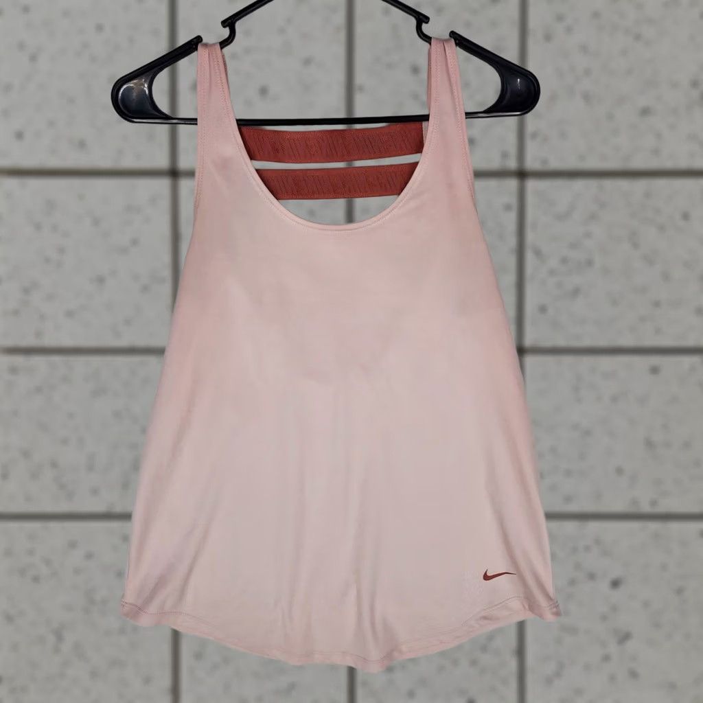 Nike Nike Dri-FIT Racerback Tank Top Women's Medium Pink Athletic Gym Yoga Size M / US 6-8 / IT 42-44 - 1 Thumbnail