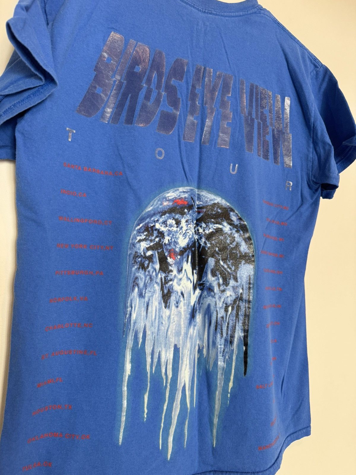 Travis Scott × Virgil Abloh Birds In The Trap Virgil Abloh Designed Blue Tour Tee Size US M / EU 48-50 / 2 - 3 Thumbnail