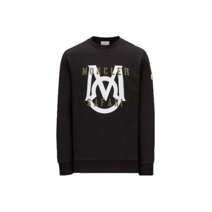 Moncler Moncler SS23 Men's Solid Letter Print Sweatshirt Size US XL / EU 56 / 4 - 1 Thumbnail