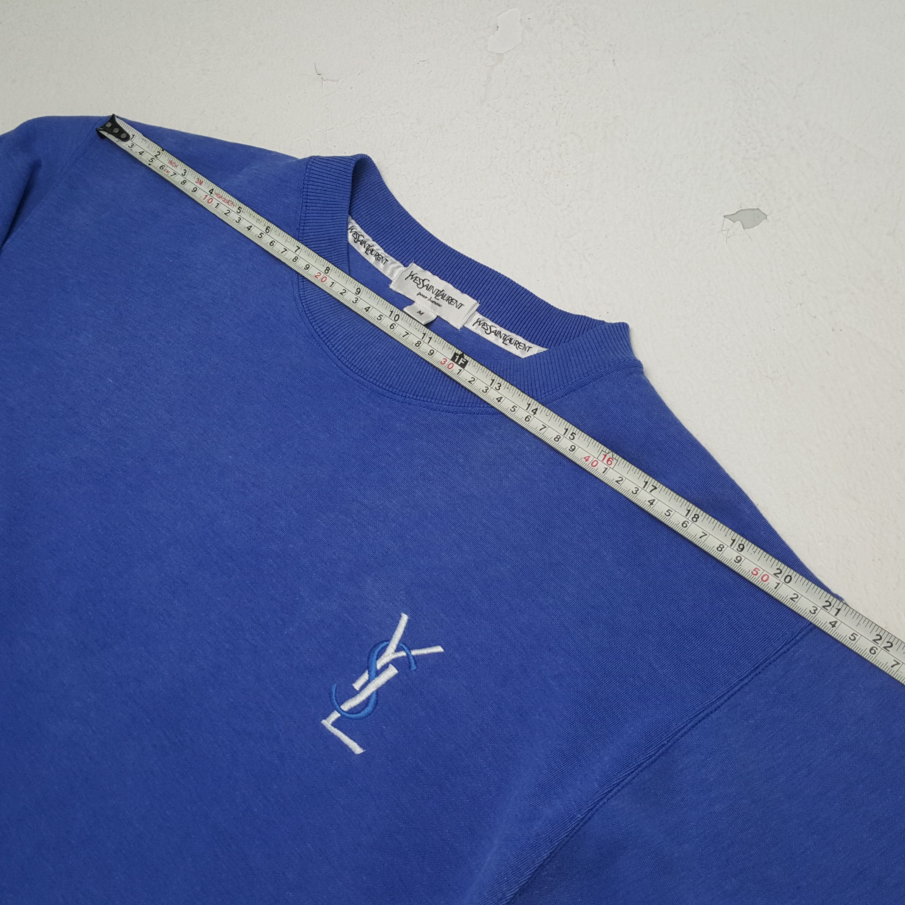 Vintage × Yves Saint Laurent YVES Saint Laurent Fashion Brand Logo Design Sweatshirt Size US L / EU 52-54 / 3 - 5 Thumbnail