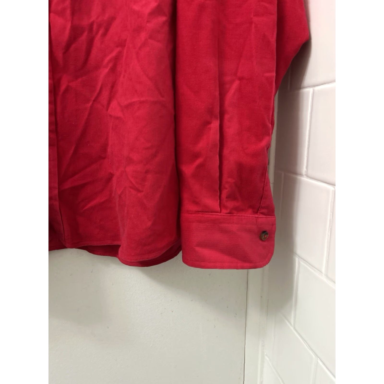 Brooks Brothers Brooks Brothers Original Polo Shirt Mens 2XL Red Corduroy Button-Up Long Sleeve Regular L/S Size US XXL / EU 58 / 5 - 7 Thumbnail