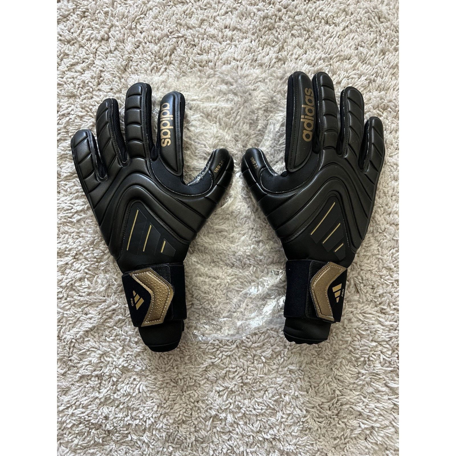 Adidas Adidas Copa Pro Goalkeeper Goalie Gloves Black Gold Size 9 Size ONE SIZE - 5 Thumbnail