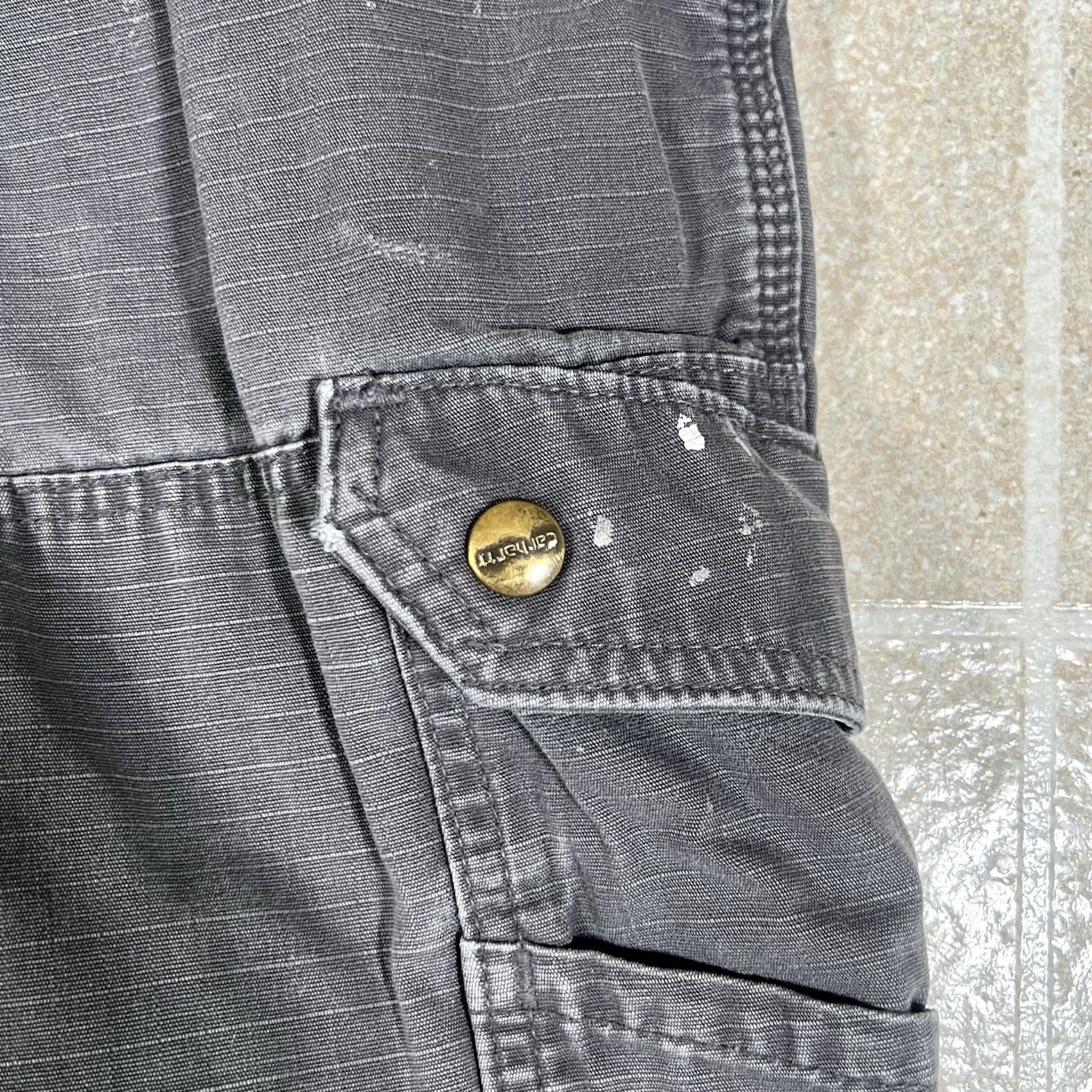 Carhartt Carhartt Cargo Pants Men's Gray Relaxed Fit Flannel Lined Work Ripstop 32x30 Size US 32 / EU 48 - 3 Thumbnail