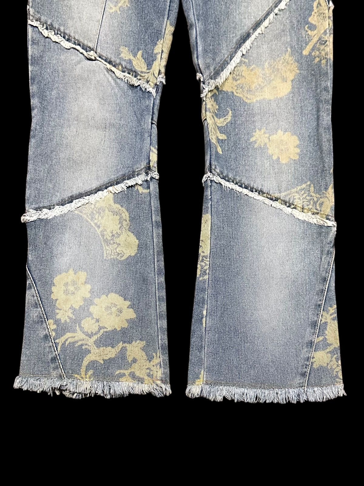 Designer × If Six Was Nine × Jean Paper Cut Hagi Denim JOUER AUX ECHECS Bootcut Flores Jeans Size 28" / US 6 / IT 42 - 9 Thumbnail