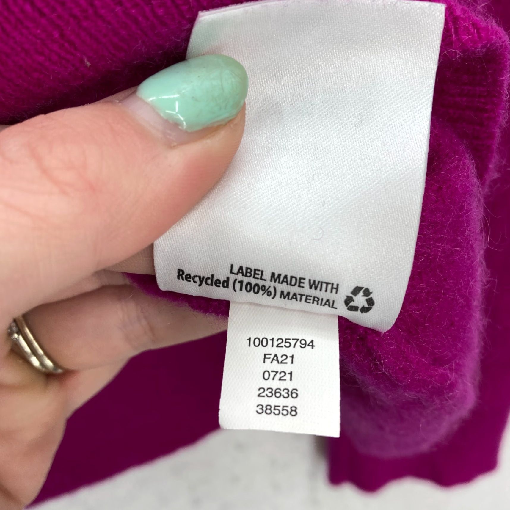 Club Room Club Room Luxury Cashmere Sweater Women's Large Pink V-Neck Long Sleeve Preppy Size L / US 10 / IT 46 - 6 Thumbnail