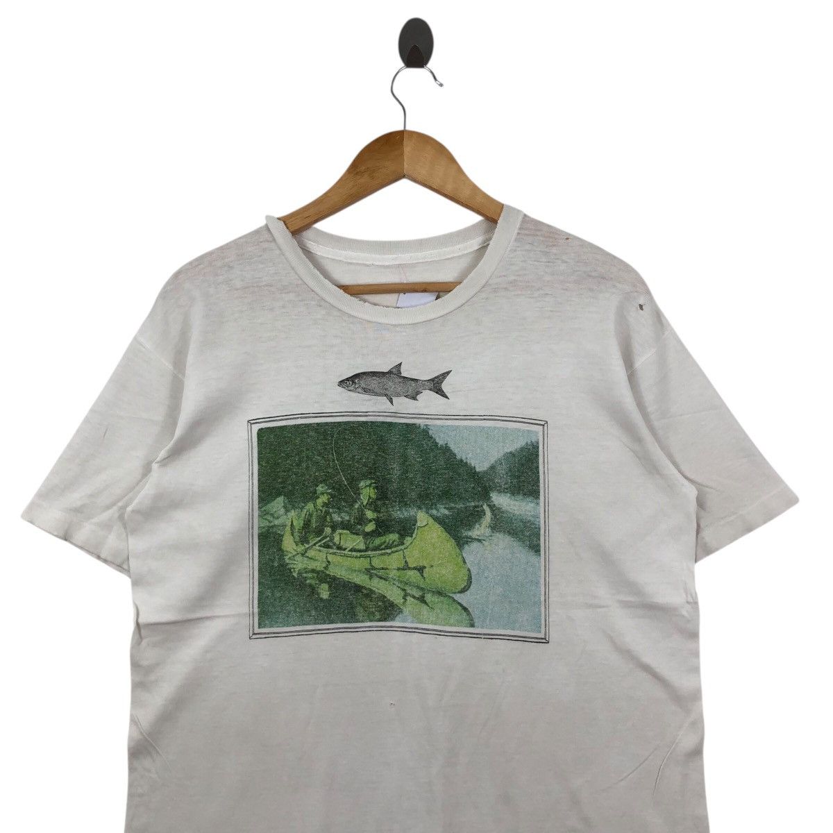 Banana Republic Trashed! Vintage 80s BANANA REPUBLIC Photoprint T Shirt Size US M / EU 48-50 / 2 - 2 Thumbnail