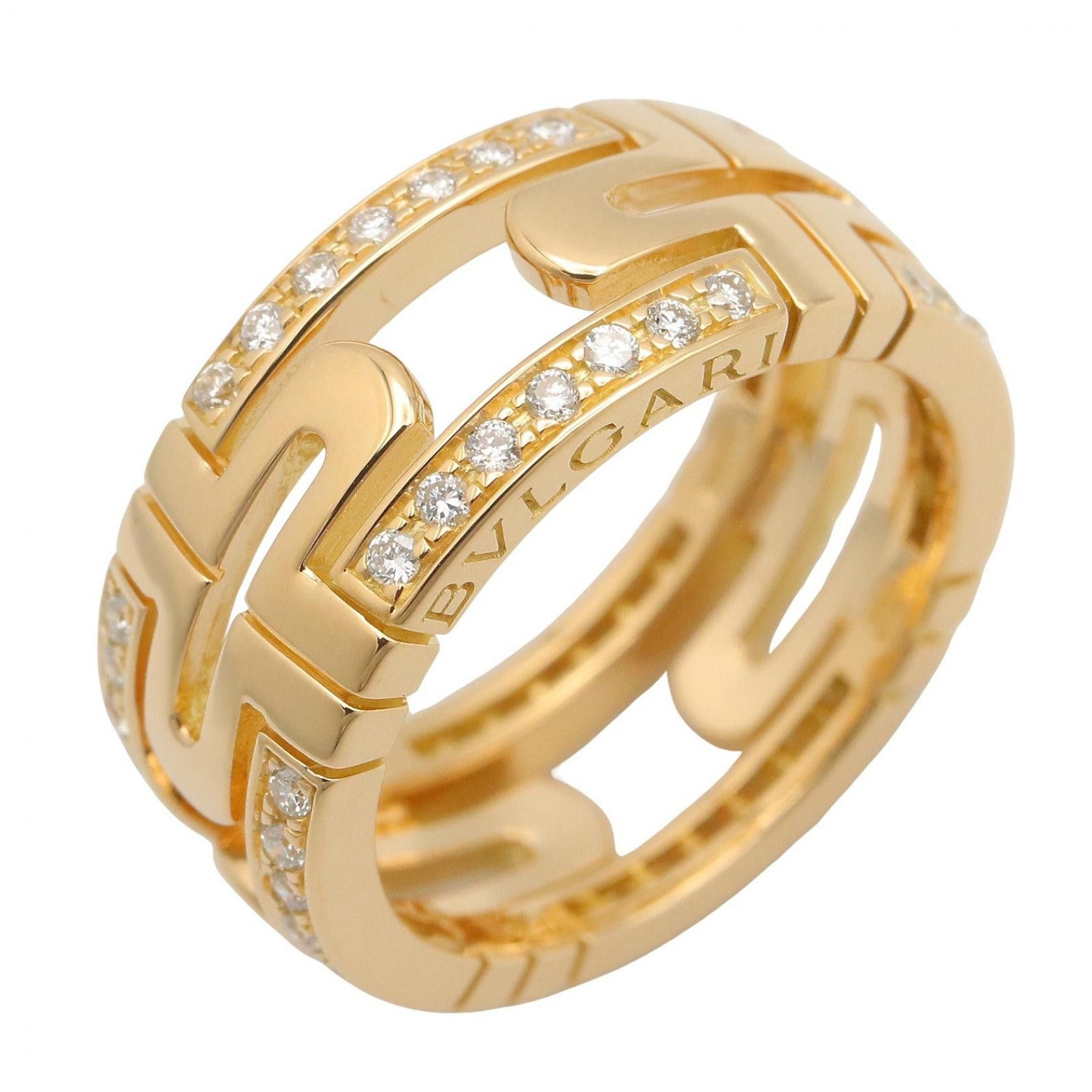 Bvlgari Bvlgari Bvlgari Parentesi Au750 Diamond Ring Size 7.5 Precious Metal Ring DUTY FREE for USA Size ONE SIZE - 1 Thumbnail