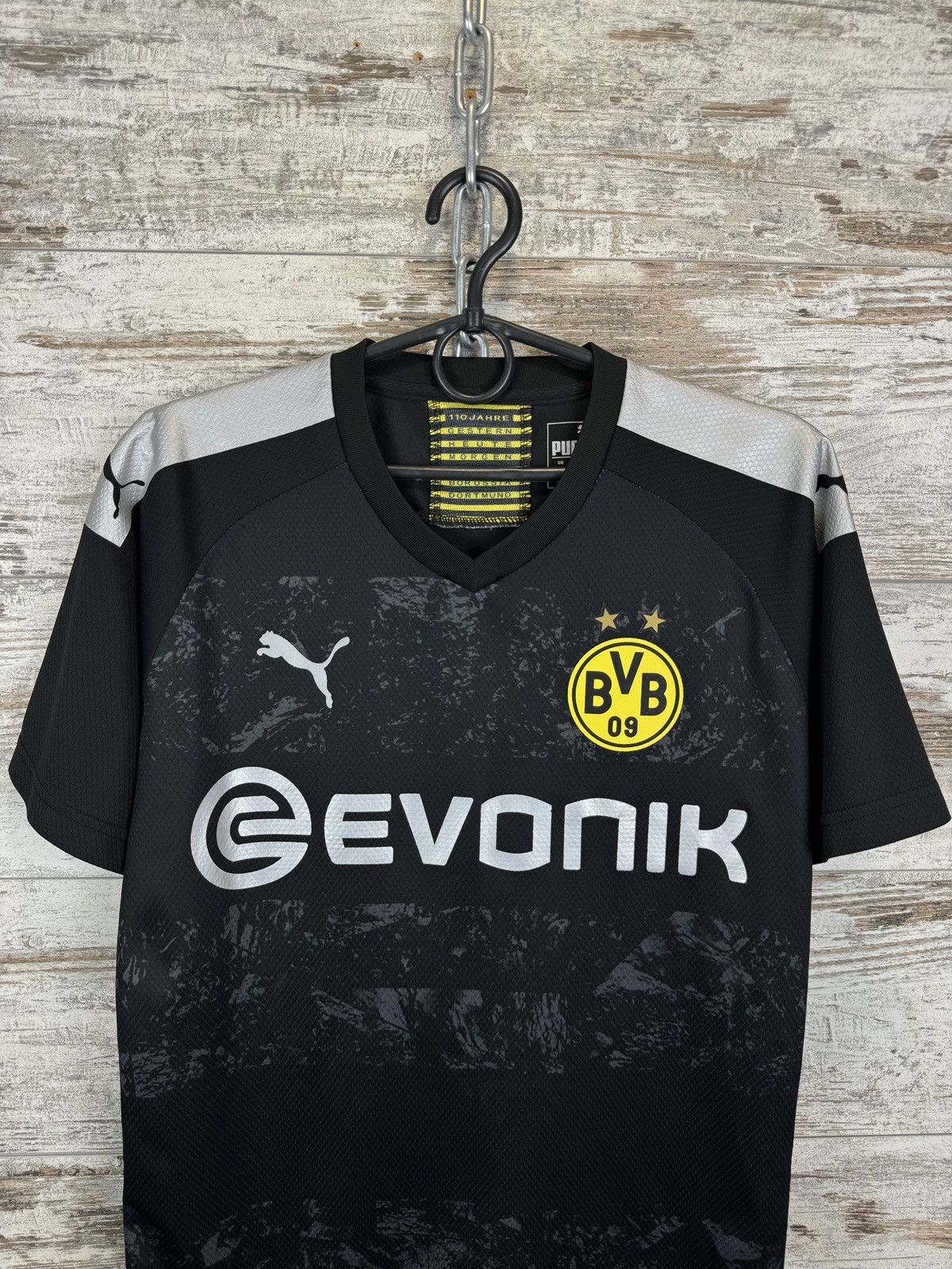 Puma × Vintage Mens Vintage Puma Borussia Dortmund T-shirt soccer jersey Size US M / EU 48-50 / 2 - 2 Thumbnail