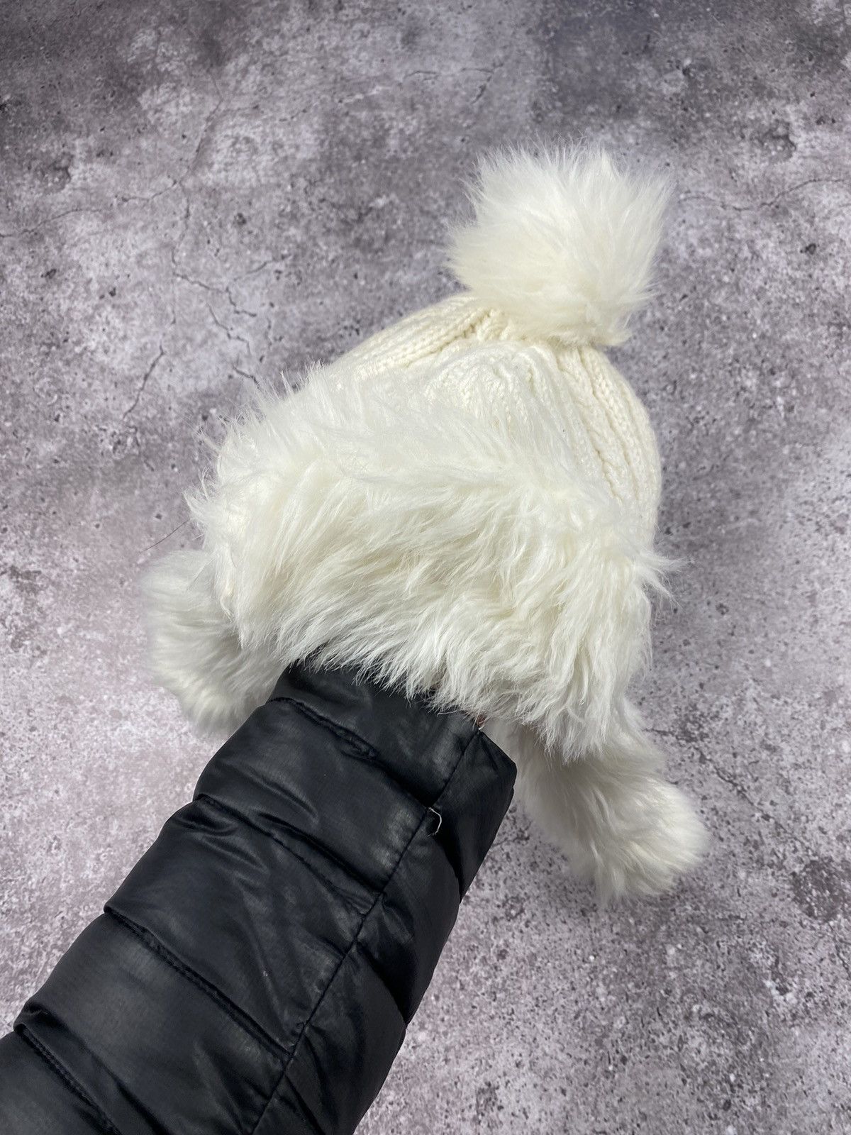 Japanese Brand × Vintage Y2K Faux Fur Ushanka Vintage Fuzzy Warm Trapper knitted Hat Size ONE SIZE - 5 Thumbnail