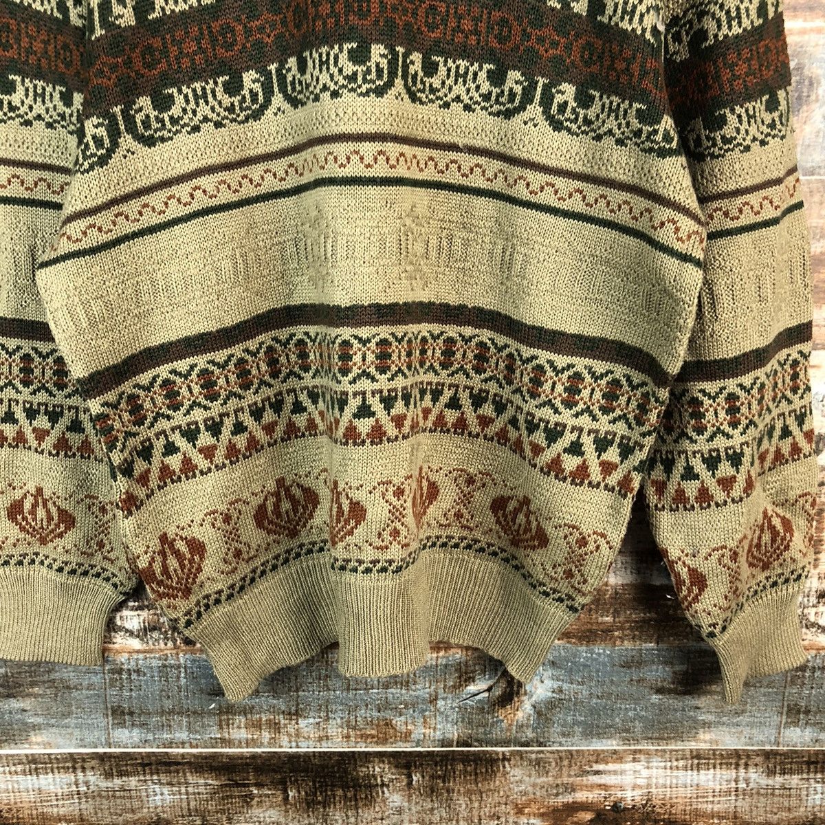 Vintage Power House Brown vintage Knitwear #A1954 Size US M / EU 48-50 / 2 - 6 Thumbnail
