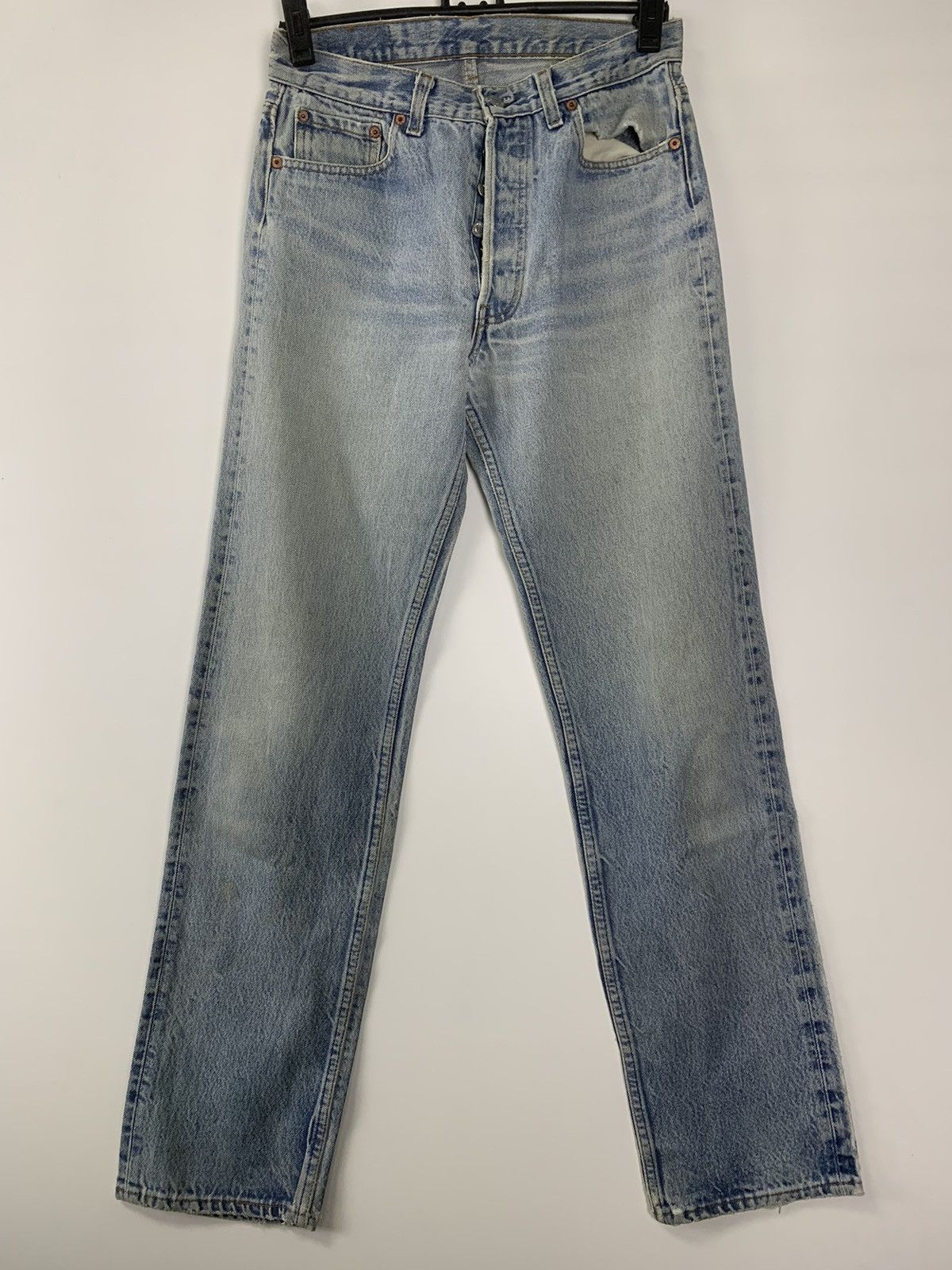 Levi's × Vintage Vintage 90s Levis Distressed denim Size US 28 / EU 44 - 1 Thumbnail