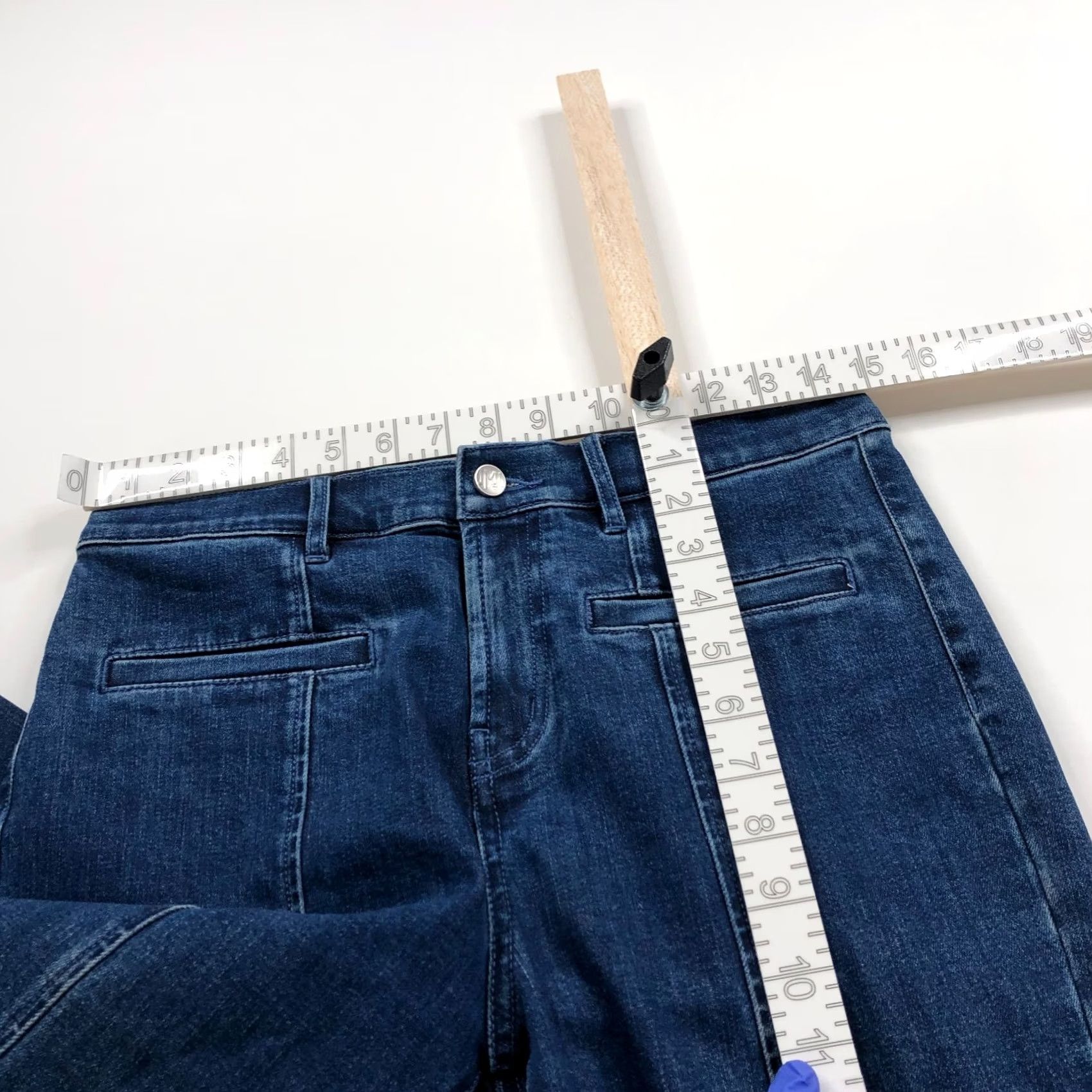 J.McLaughlin J. McLaughlin Front Seam Bootcut Jeans 30 in W 31 in L SS/Stretch Denim Women Regular 6 Blue Size 28" / US 6 / IT 42 - 6 Thumbnail