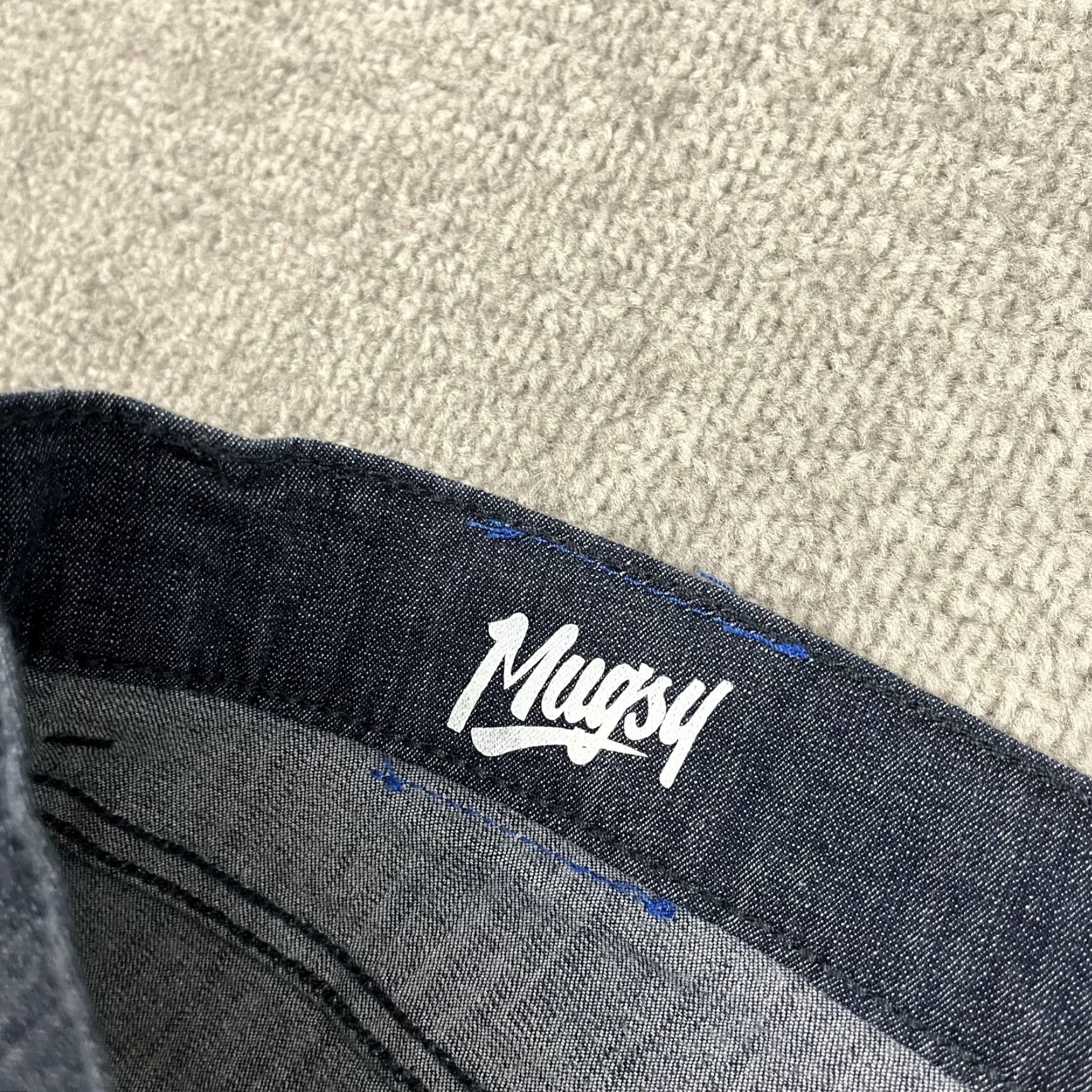 Denime Mugsy Jeans Men 40 x 31 Blue Straight Leg Stretch Denim Casual Pants Size US 40 / EU 56 - 3 Thumbnail