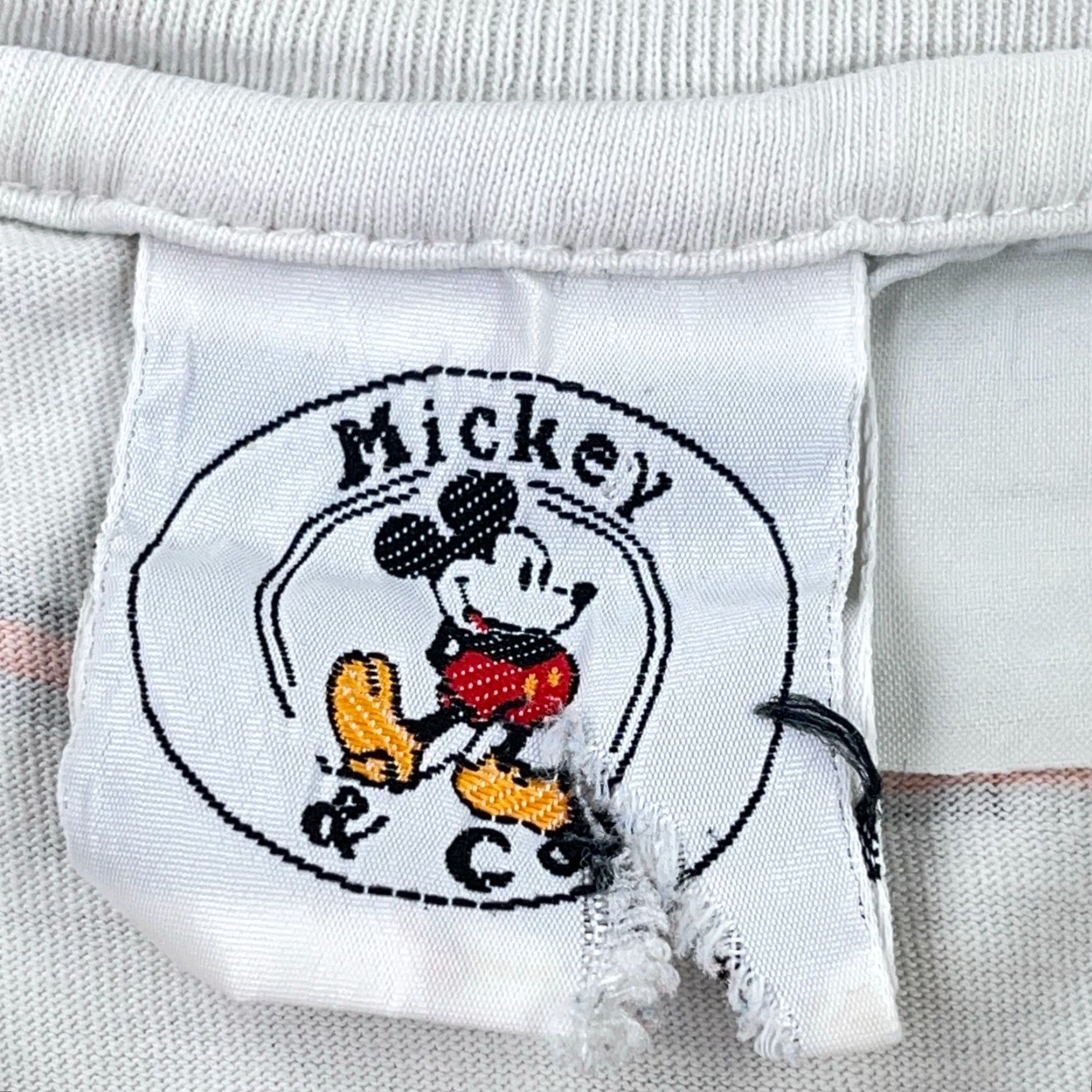 Disney VINTAGE Disney Mickey Mouse T-Shirt Men Large Short Sleeve Graphic Print 90s All Over White Size US L / EU 52-54 / 3 - 3 Thumbnail