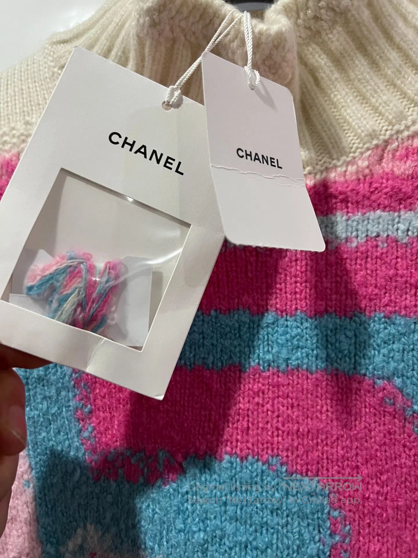Chanel Chanel Ski Series Pink Size 5 Cashmere High-Collared Sweat Size M / US 6-8 / IT 42-44 - 4 Thumbnail