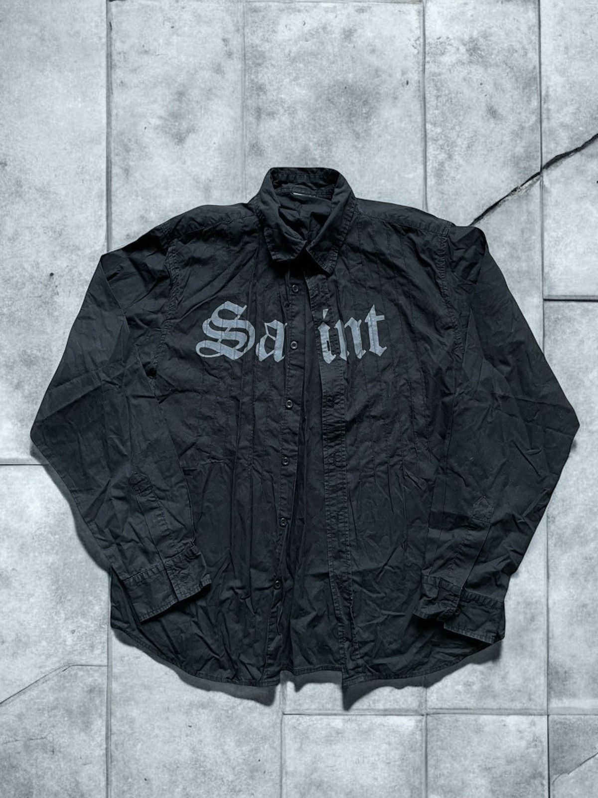 Japanese Brand Vintage avant garde saint shirt Size US M / EU 48-50 / 2 - 1 Thumbnail
