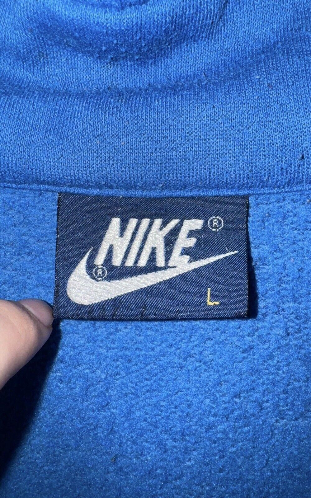 Nike Vintage Nike 1980s Full Zip Blue Track Jacket Windbreaker L Size US L / EU 52-54 / 3 - 8 Thumbnail