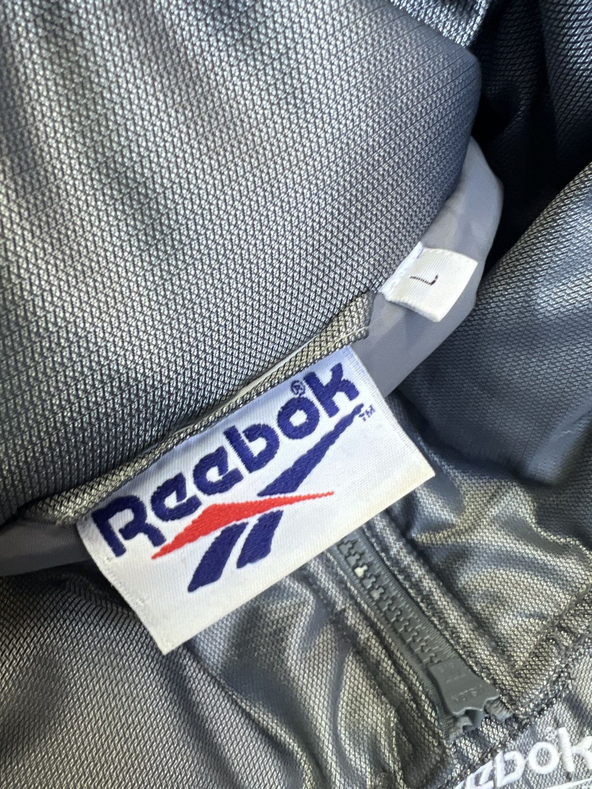 Reebok × Vintage Crazy Metallic futuristic vintage 90s reebok anorak jacket Size US L / EU 52-54 / 3 - 9 Thumbnail
