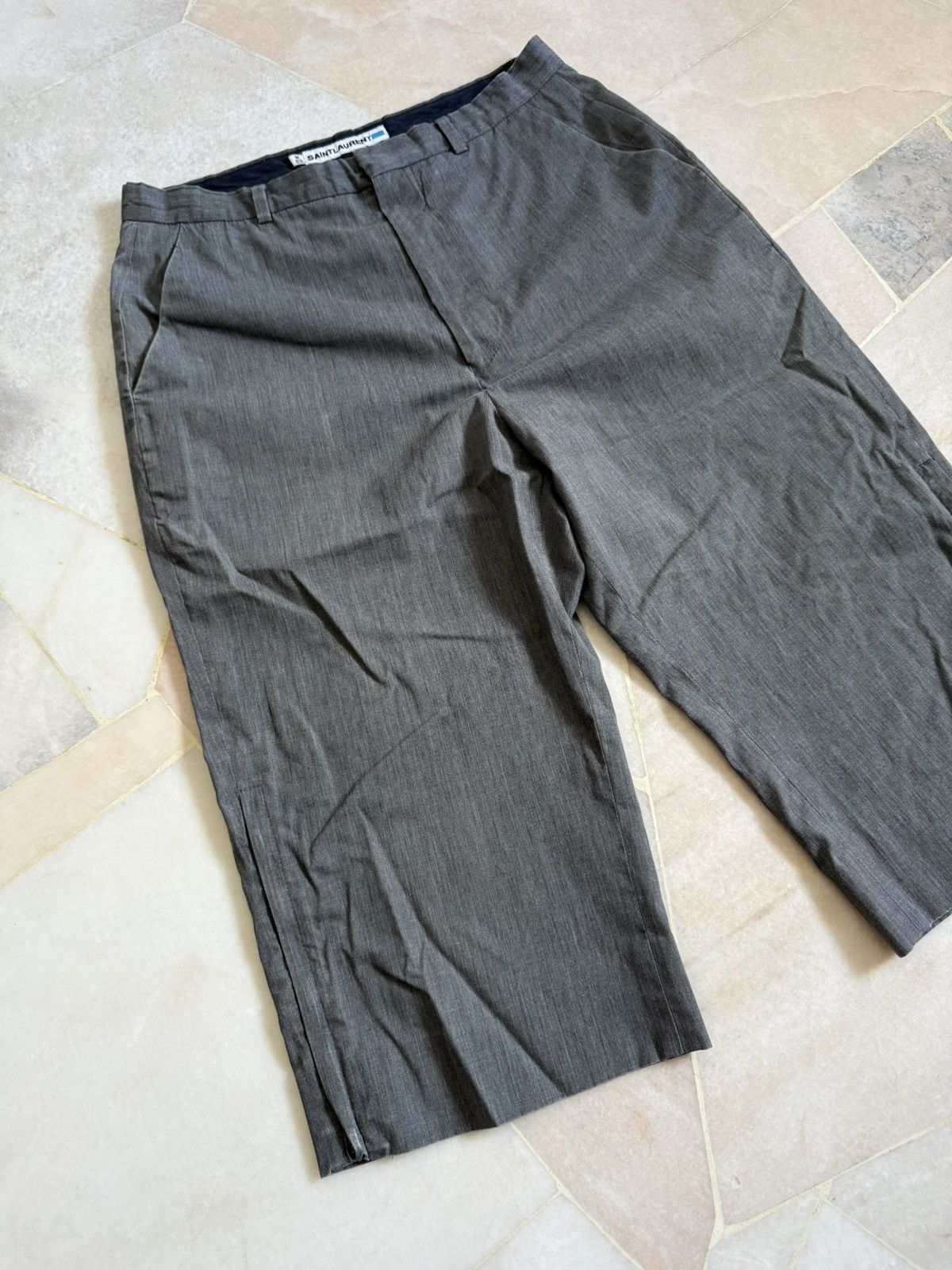 Saint Laurent Paris Saint laurent gray trouser shorts pants Size US 28 / EU 44 - 4 Thumbnail
