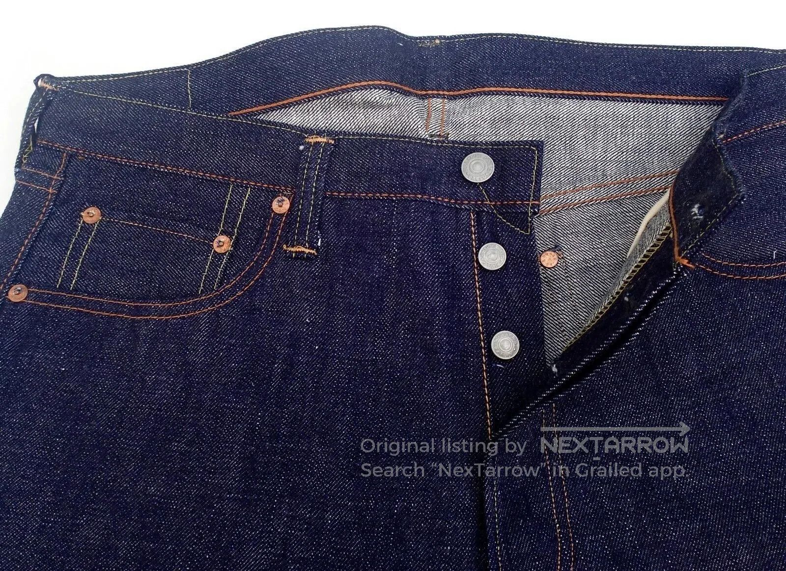 Visvim FULLCOUNT 1108fs Dark Blue Denim Jeans. Size US 35 - 8 Thumbnail