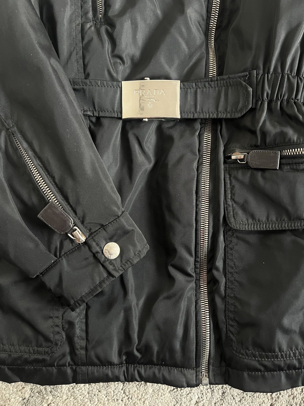 Prada Prada F/W1994 nylon & leather jacket Size M / US 6-8 / IT 42-44 - 7 Thumbnail