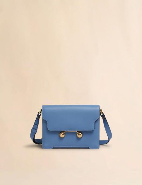 Marni o1w1db10326 Size: OS/Medium Leather Shoulder Bag in Blue Size ONE SIZE - 1 Thumbnail