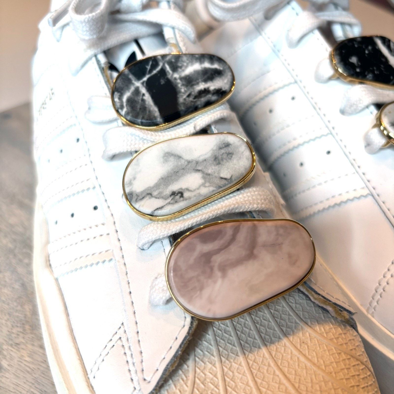 Adidas Adidas Superstar Platform Women's 8.5 White Marble Sneakers Size US 8.5 / IT 38.5 - 5 Thumbnail