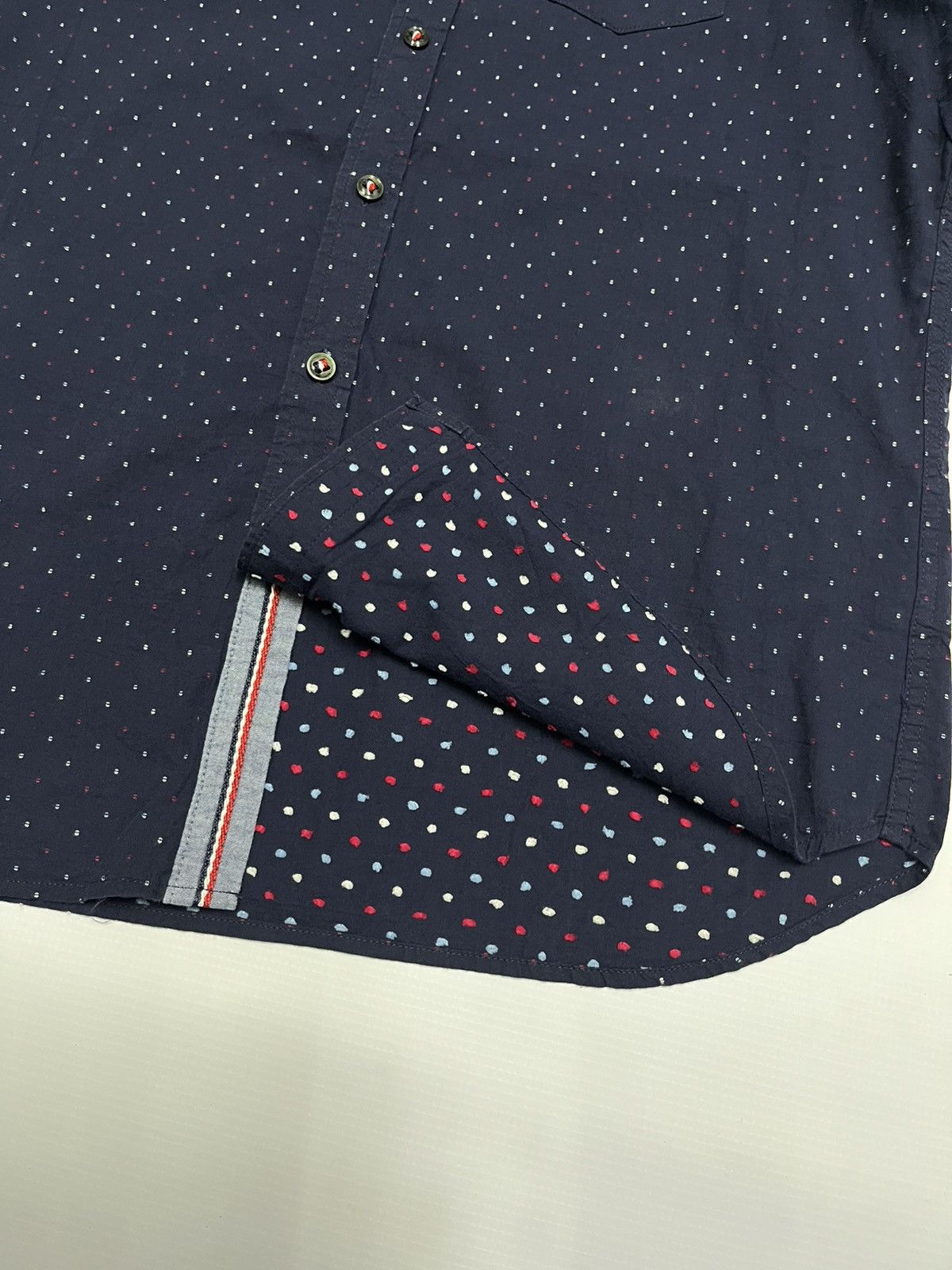 Japanese Brand 🇯🇵Beams heart polka dot shirt Size US XL / EU 56 / 4 - 6 Thumbnail