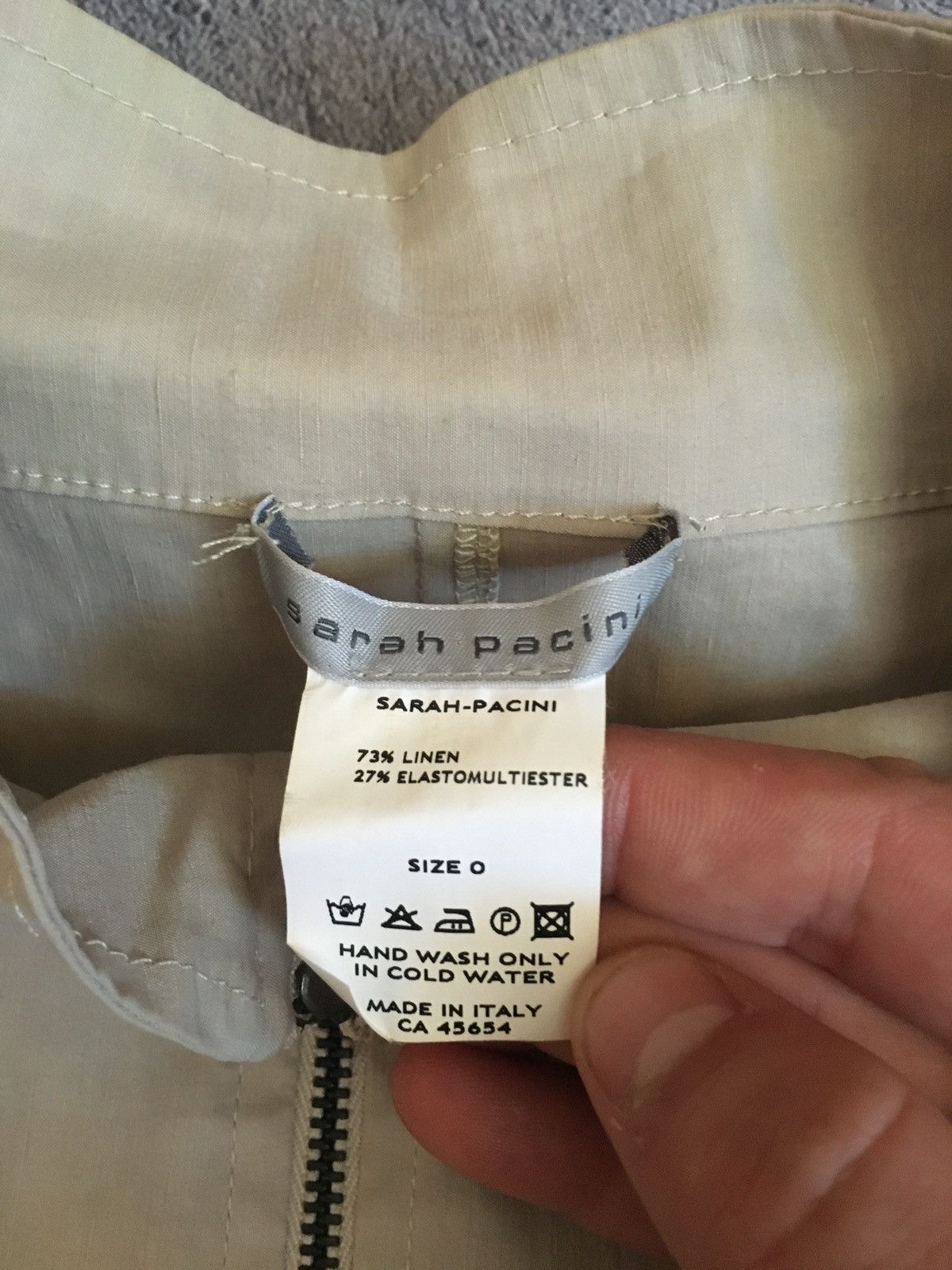 Sarah Pacini 🐇Sarah Pacini Full Zip linen Baby Jacket Y2K Size S / US 4 / IT 40 - 4 Thumbnail
