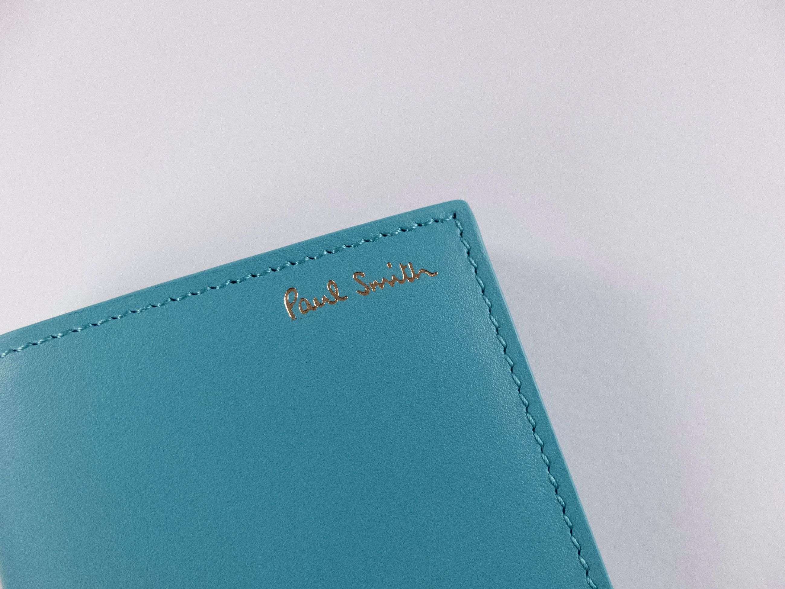 Paul Smith PAUL SMITH blue signature stripe pullout leather card holder Size ONE SIZE - 2 Thumbnail