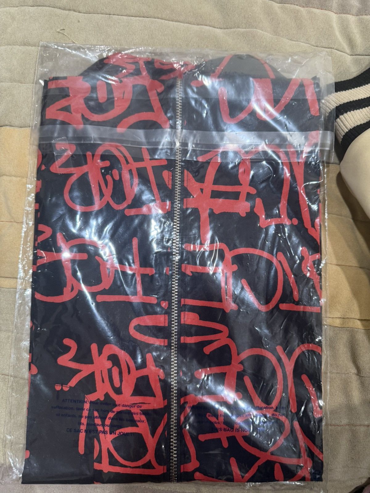 Comme des Garcons SHIRT × Supreme Supreme X CDG Graphic Zip Up Shirt Black FW18 Size US XL / EU 56 / 4 - 5 Thumbnail