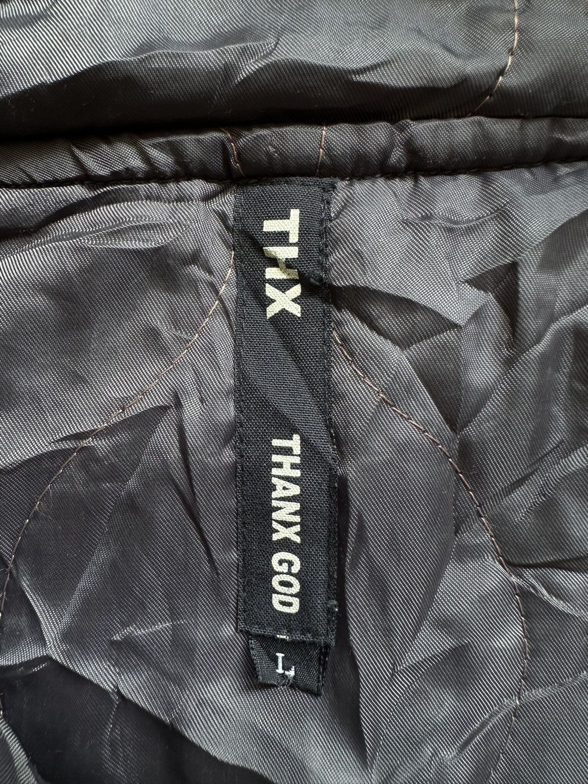 RIPVANWINKLE 2000s THX Co. Thank God parka heavy jacket Size US L / EU 52-54 / 3 - 15 Thumbnail