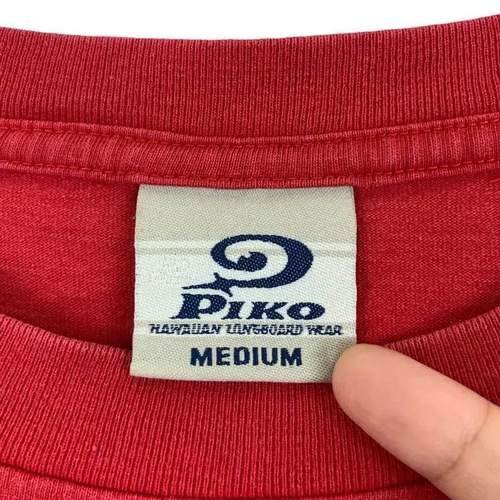 Vintage Vintage PIKO HAWAIIAN LONGBOARD Red Tee Shirt Size US M / EU 48-50 / 2 - 9 Thumbnail
