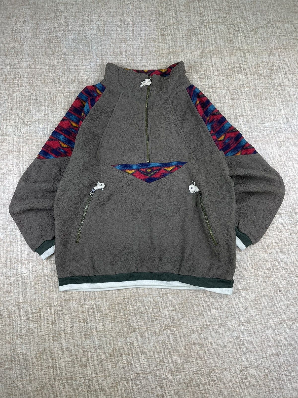 Japanese Brand × Vintage Vintage The Garam Debutant Navajo Half Zipper Jacket Size US M / EU 48-50 / 2 - 1 Thumbnail