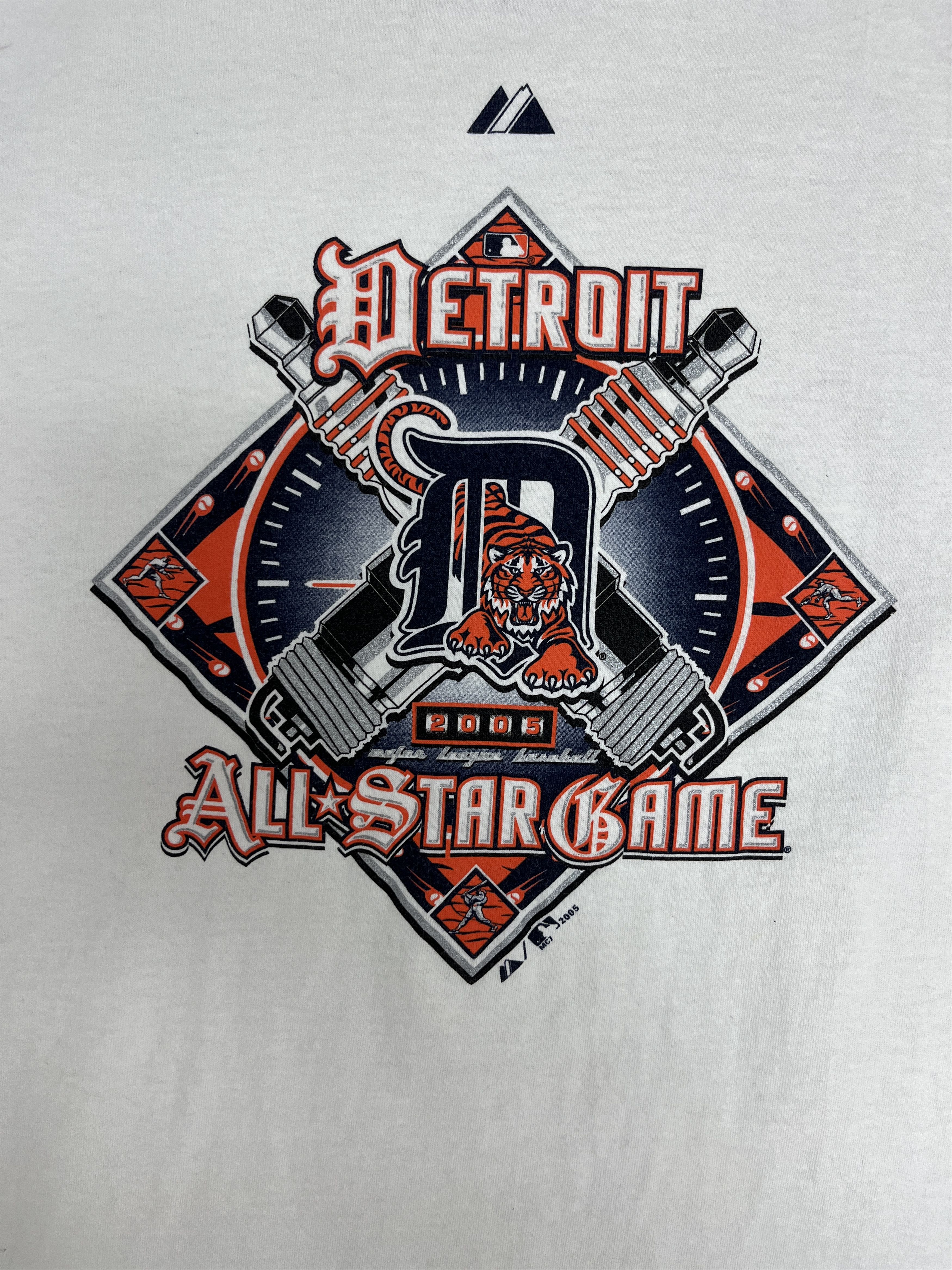Vintage Detroit Tigers 2005 All-Star Game Vintage White T-Shirt Tee Size US L / EU 52-54 / 3 - 2 Thumbnail