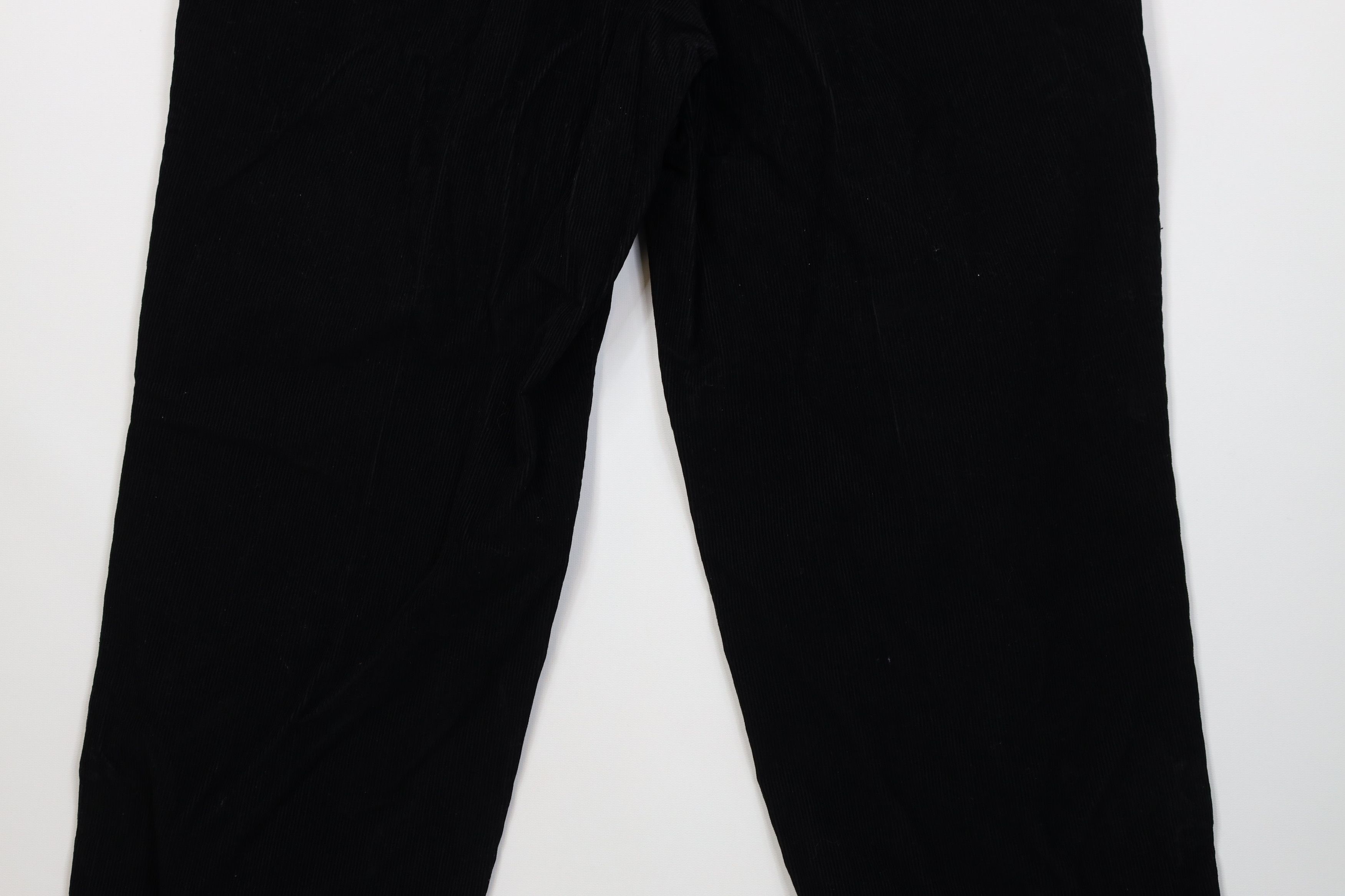 Vintage Vintage 90s Streetwear Wide Leg Corduroy Chino Pants Black Size US 36 / EU 52 - 12 Thumbnail