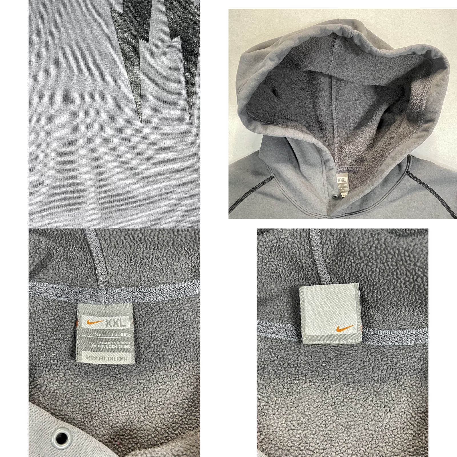 Nike VINTAGE Nike Hoodie Men 2XL Gray Kobe Bryant Mamba Therma Fit Pullover Hooded Pockets Long Sleeve Logo Size US XXL / EU 58 / 5 - 8 Thumbnail