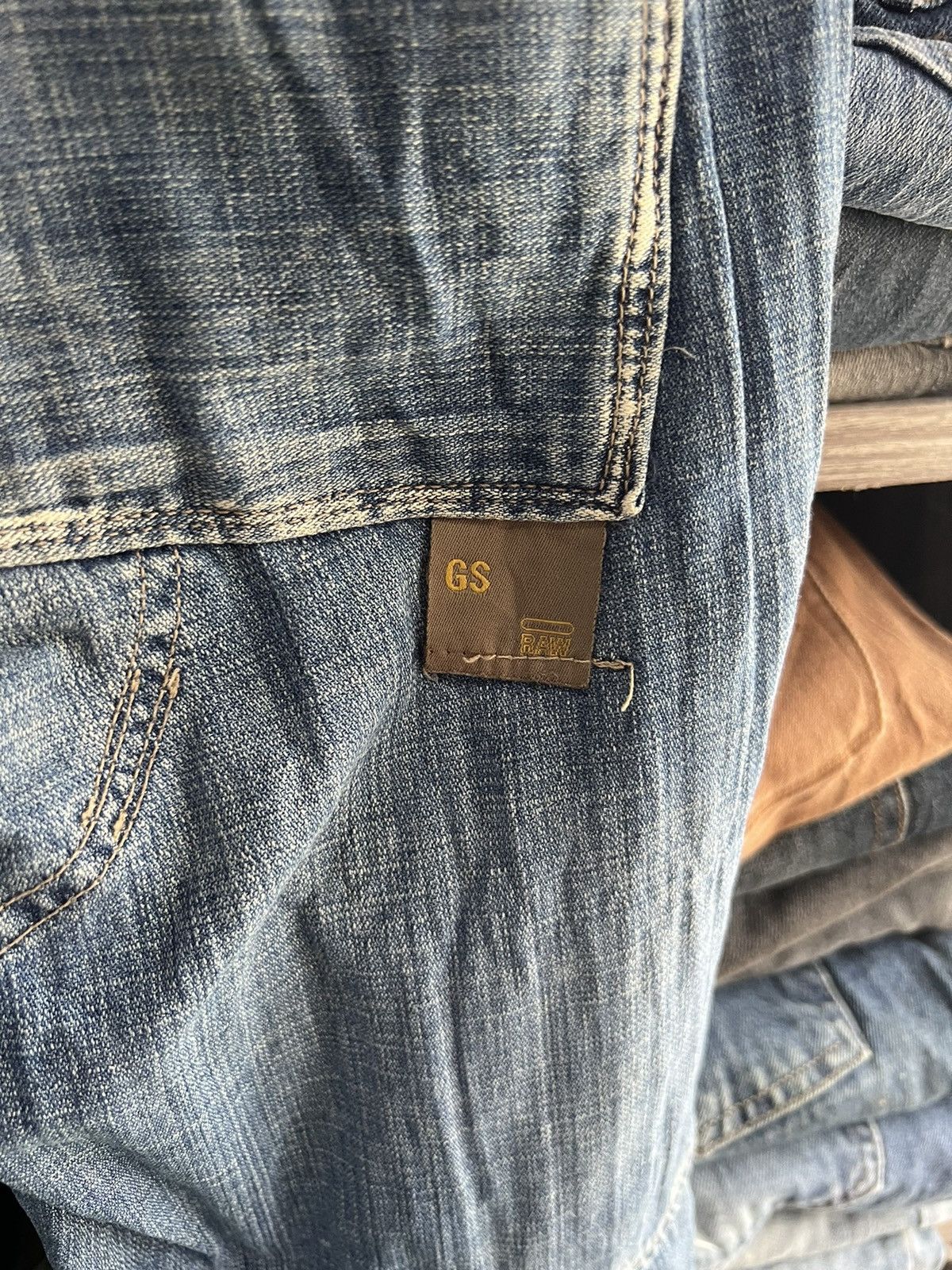 G-Star 🔥G-Star Raw Double Knees Distressed Denim Size US 37 - 13 Thumbnail