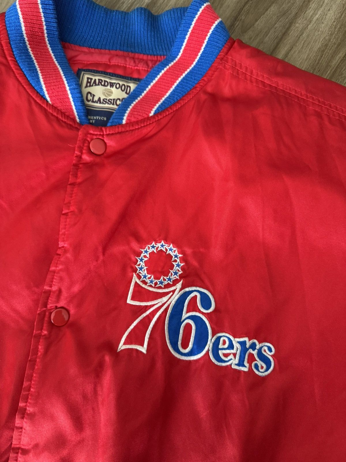 Mitchell & Ness Vintage Hardwood Classics Philadelphia 76ers sixers jacket Size US XL / EU 56 / 4 - 3 Thumbnail