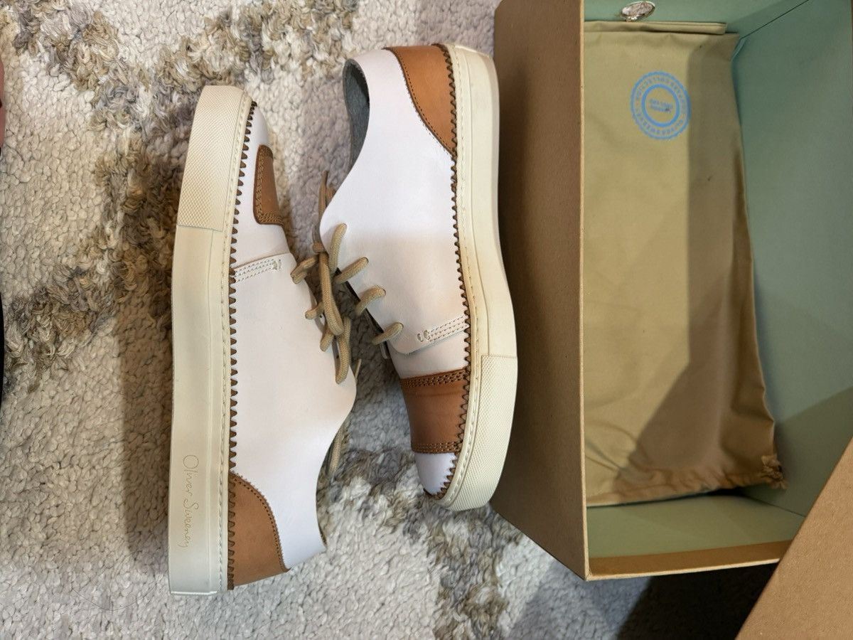 Oliver Sweeney Oliver Sweeney Hand Antiqued Leather Lightweight Trainers Size US 9 / EU 42 - 1 Thumbnail