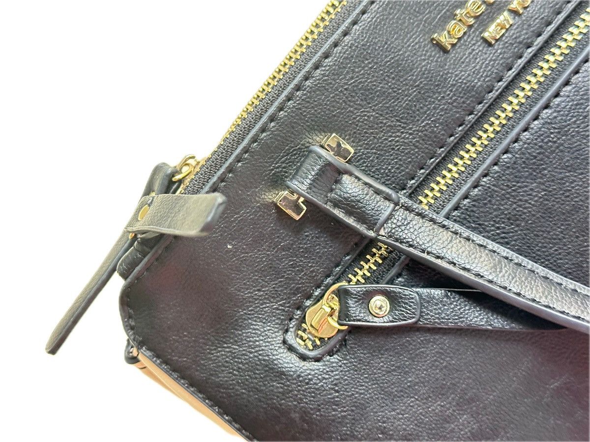 Kate Spade Kate Spade Matthew Dr Black Leather Satchel Two-Tone Gusset Size ONE SIZE - 7 Thumbnail