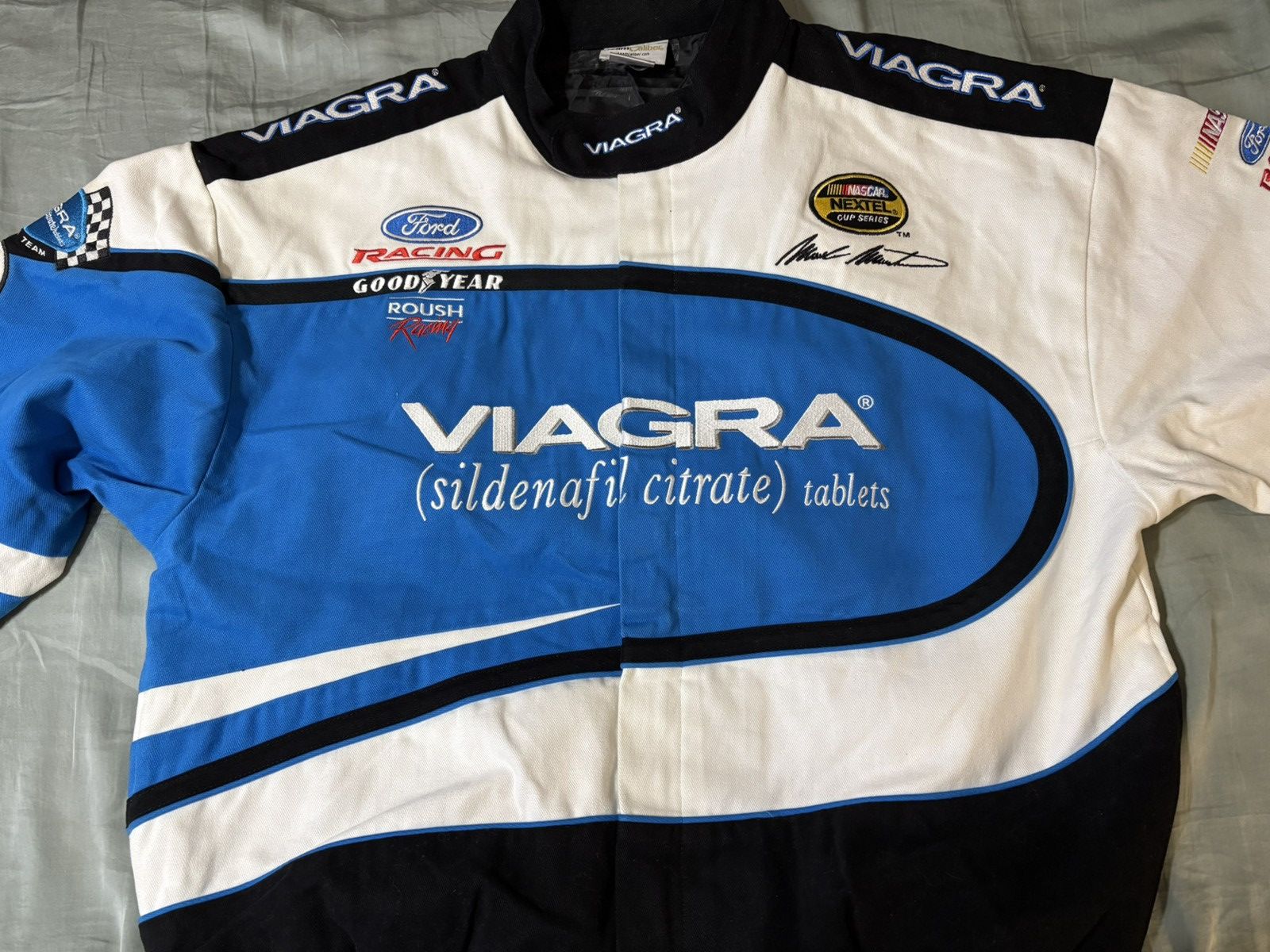 Vintage Vintage NASCAR Viagra Roush Racing Jacket Size US XL / EU 56 / 4 - 1 Thumbnail