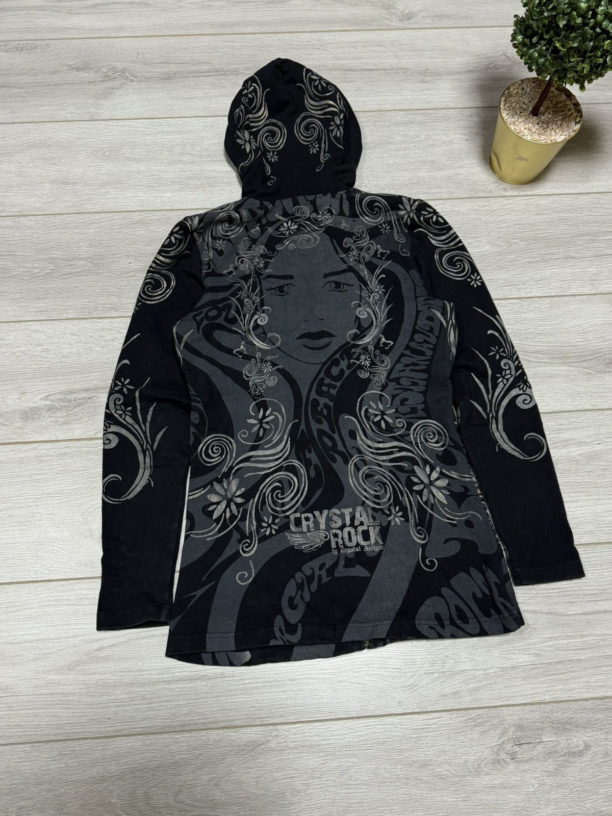 Christian Audigier Christian Audigier Crystal Rock all over zip hoodie Size M / US 6-8 / IT 42-44 - 2 Thumbnail