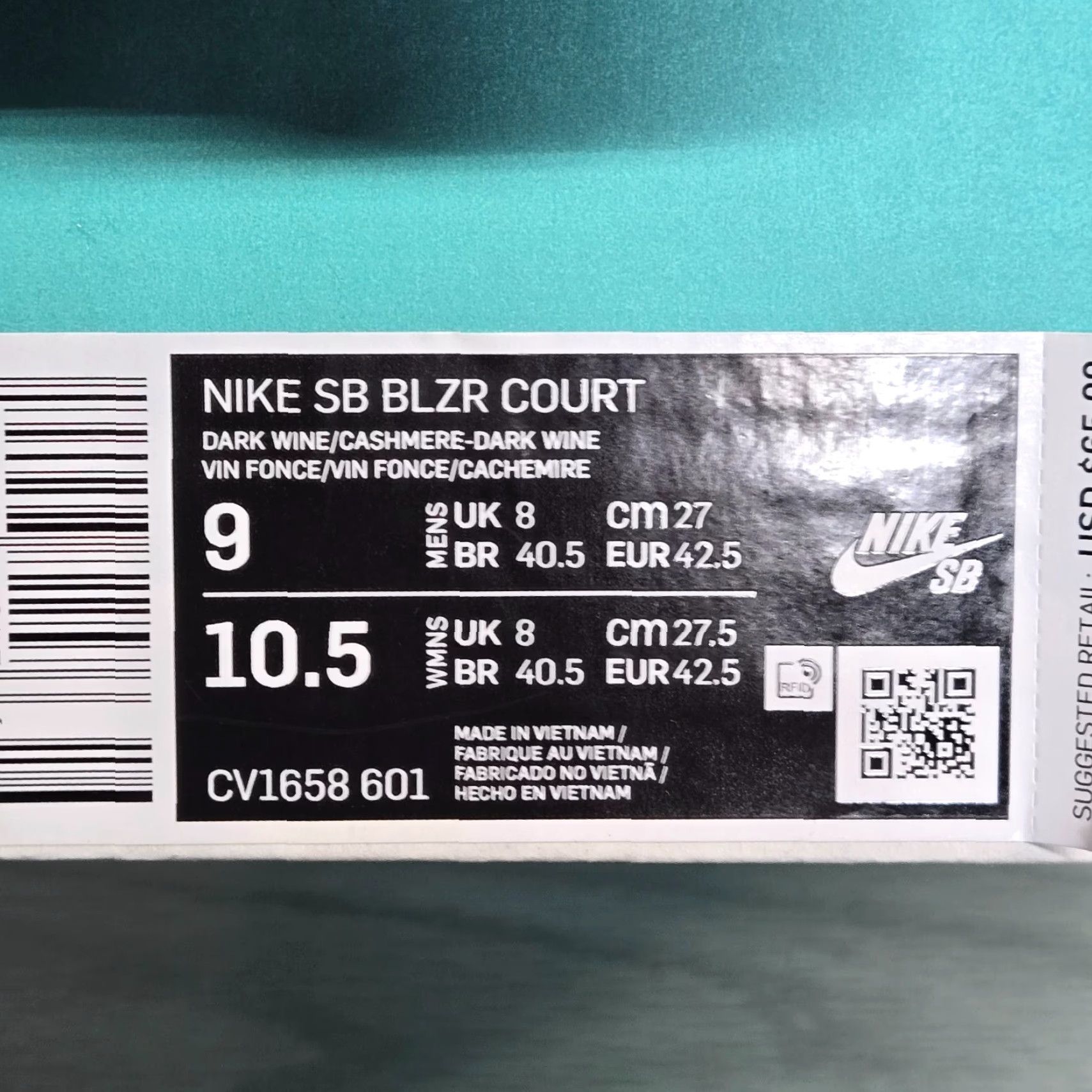 Nike Nike SB Blazer Court Sneaker Men 9 Red White CV1658-601 Shoes Boys/Girls Size M / US 6-8 / IT 42-44 - 7 Thumbnail