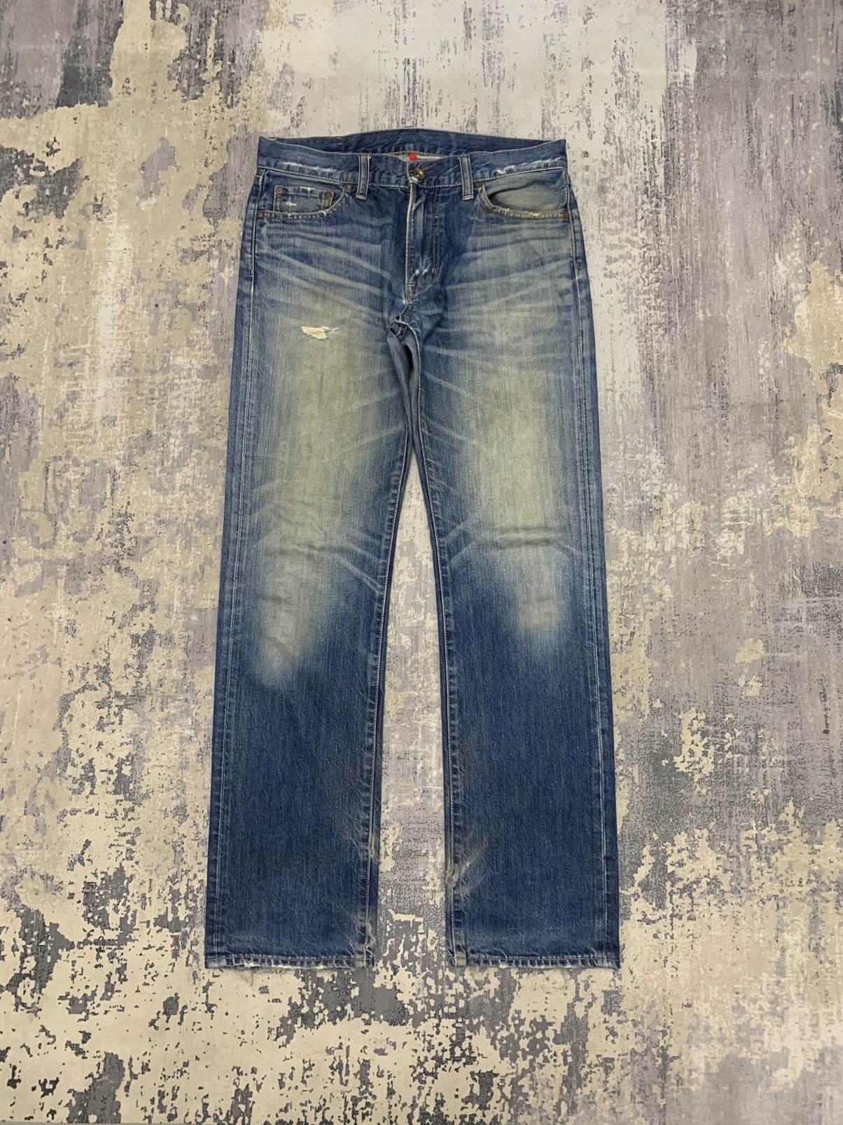Hysteric Glamour Uniqlo Japan Distressed Hysteric Glamour Style Jeans 34x33 Size US 34 / EU 50 - 1 Thumbnail