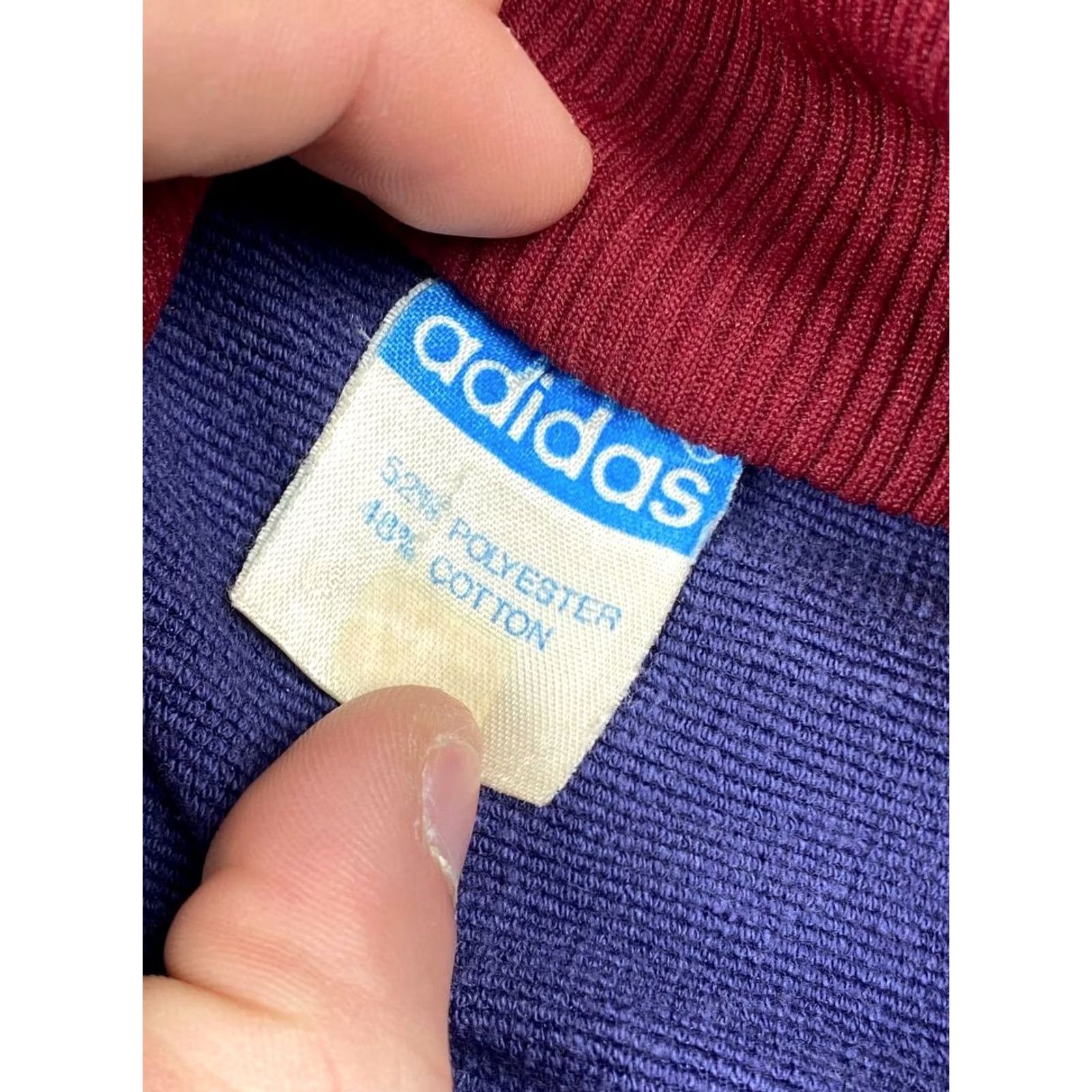 Adidas VINTAGE Adidas Tracksuit Jacket Pants Men M Red 80s Logo Zip Long Sleeve Activewear 2 Piece Set Size 40R - 6 Thumbnail